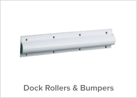 Dock rollers and bumpers for boat docking.